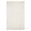alfombra bohemia blanca al aire libre interno
